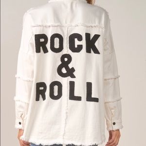 White ROCK & ROLL Jacket Must Have 🌹